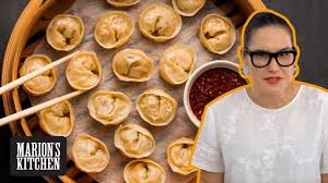 Spicy Korean Pork Dumplings Marion S Kitchen Youtube Pork Dumpling Spicy Korean Korean Pork