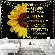 Find the latest boot barn holdings, inc. Amazon Com Procida Quote Tapestry Wall Hanging Sunflower Tapestry For Bedroom Aesthetic Yellow Floral Tapestry For Living Room 60 W X 51 L Everything Else