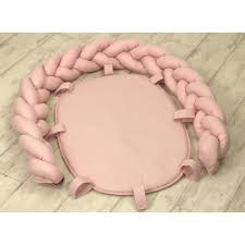 Mamaloes Amy Pure Roze 2 In 1 Babynest En Braided Bedbumper Mamaloes Decoracao De Almofadas Ninho De Bebe Almofadas Diferentes