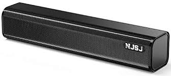 You might be searching for some compact and mini soundbars which take minimum space. Njsj Computer Sound Bar Speaker Usb Powered Wired Stereo Speakers With 3 5mm Aux Input Mini Soundbar For Pc Tablets Desktop Laptop Cellphones Black Buy Online At Best Price In Uae Amazon Ae