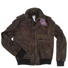 Prps Mens Brown Leather Jacket