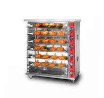 6 Rods Floor Style Gas Commercial Chicken Rotisserie Oven TT-WE32