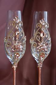 Rose Gold Wedding Glasses Champagne Flutes Wedding Decor Wedding Champagne Flutes Rose Gold Wedding Decor Wedding Glasses