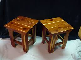 Cedar End Tables Cedar Table Adirondack Furniture End Tables