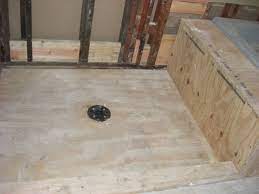 How To Prepare For Hot Mop Of Shower Pan Shower Remodel Shower Pan Bathrooms Remodel