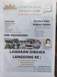 We did not find results for: Lowongan Kerja Wa 0857 4864 4381 Anwar Bojonegoro Facebook