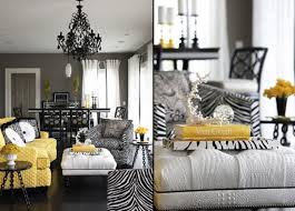 Yellow And Zebra Chic Via Senn Suns Furniture Accessories Zebradoneright Also S Grey And Yellow Living Room Yellow Living Room Black And White Living Room
