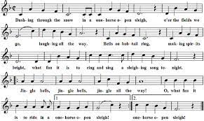 Bells on bobtail ring, making spirits bright; Jingle Bells Liederkiste Com
