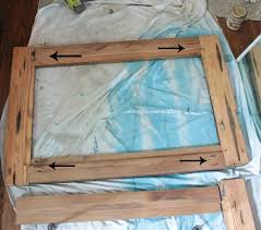 Using a cutting mat, trim the wood with the utility knife. Diy Reclaimed Wood Frames The Space Between