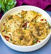 Our creamy keto chicken soup recipe is a warm, comforting, and hearty dish and easy to prepare in under 10 minutes. Instant Pot Keto Low Carb Creamy Garlic Tuscan Chicken Thighs Video
