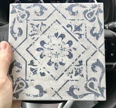 Black And White Mosaic Tile Fireplace Mto0343 Modern 6x6 Square Grey White Matte Distressed Porcelain Mosaic Tile Mosaic Tile Fireplace White Mosaic Tiles Porcelain Mosaic Tile