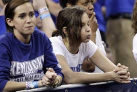 Kentucky fans dejected, but behaved after loss
