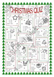 Test your christmas trivia knowledge in the areas of songs, movies and more. Christmas Quiz Esl Worksheet By Fiolek