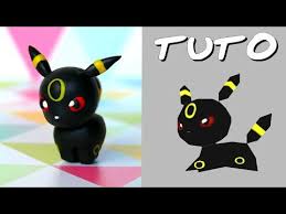 Tuto Fimo Noctali Umbreon De Pokemon Rumble World Tuto Fimo Tuto Fimo Facile Animaux En Argile Polymere