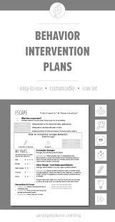 These Behavior Intervention Plan Bip Templates Are Meant To Shared With Teachers Paraprofes Behavior Intervention Plan Behavior Interventions Behavior Plan