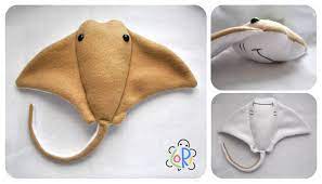 Stingray Plush Sewing Stuffed Animals Sewing Toys Sewing Crafts