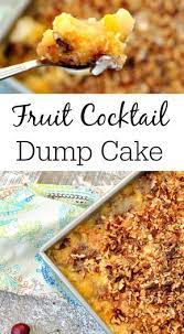 Fruit Cocktail Dump Cake An Easy Fruit Cocktail Recipe With Cake Mix Recipes With Fruit Cocktail Blueberry Dump Cakes Easy Dump Cake Recipe