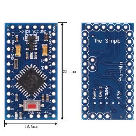 Pro Mini 328P 3.3V 8MHz 5V 16MHz Arduino Nano Module