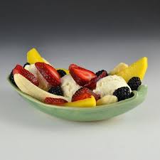 Banana Split Icecream Boat Bowl In Soft Green By Creativewithclay 39 00 Banana Split Food Boat Bowl