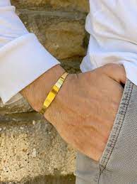 Few pieces of men's gold jewelry can boast the versatility of gold bracelets for men. Men S Bracelet Gold Bangle Bracelet Bangle Bracelet Men Etsy