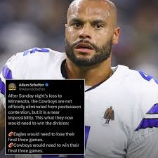 Are the Cowboys mathematically eliminated from winning the division?