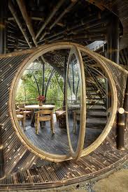 Inside A Breathtaking Bamboo Villa In The Heart Of The Indonesian Jungle Bamboo House Design Bamboo Building Bamboo Architecture