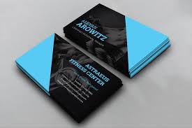 Make a fitness business card online. Fitness Business Card By Thestyle Thehungryjpeg Com
