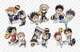 Ambitious and insightful, oikawa captures the determination and passion of the enfj. New Visual With Chibi Characters For The Haikyuu Chara Haikyuu Chibis Clipart 5611809 Pikpng