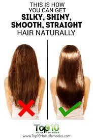 Mash a banana, add some honey, 1/2 cup of yoghurt and two tablespoons of olive oil. Home Remedies To Get Straight Hair Top 10 Home Remedies Shiny Hair Natural Shiny Hair Diy Straight Hair Tips