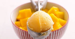 Mango Orangen Sorbet Rezept Lebensmittel Essen Rezepte Mangosorbet