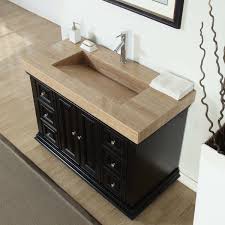 Rated 5 out of 5 stars. 48 Inch Modern Bathroom Single Vanity Cabinet Travertine Top Ramp Sink 0284t For Sale Online Ebay