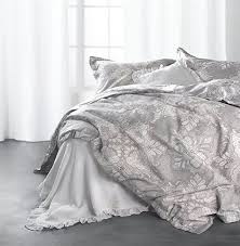 Tahari Home Vintage Damask Ornate Scroll Luxury Duvet Cover 3 Piece Bedding Set Antique Bohemian Paisley Medallion Luxury Duvet Covers Tahari Home Duvet Covers
