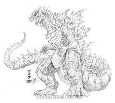 Godzilla 2016 Concept Sketch Godzilla Tattoo Kaiju Art Kaiju Monsters