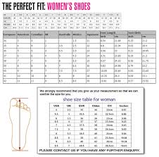 Guess Women Shoes Size Chart Www Bedowntowndaytona Com