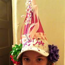 Crazy Hat Day Baseball Hat With Bows Stapled Around The Sides And A Birthday Hat On Top Just To Clarify We Wrote Crazy Crazy Hat Day Birthday Hat Hat Day