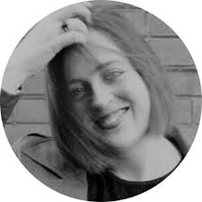 in which a woman closes, then opens, a door