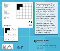 Check spelling or type a new query. Buy The New York Times Mini Crossword Puzzles 2020 Day To Day Calendar Book Online At Low Prices In India The New York Times Mini Crossword Puzzles 2020 Day To Day Calendar Reviews Ratings