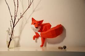Renkli Kagitlarla Minimalist Kompozisyonlar Artmanik Papieren Beelden Sculpturen Van Dieren Papierkunst