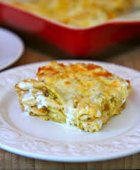 Green Chili And Chicken Lasagna Cacique Inc Food Recipes Mexican Food Recipes