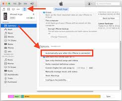 When your iphone is disabled and you try to connect it to itunes through the computer, itunes will ask you to enter the besides using itunes, you can also fix iphone is disabled, connect to itunes problem with an unlocker tool. Disable Automatic Syncing In Itunes When Connecting An Iphone Ipad Or Ipod Osxdaily