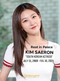 REST IN PEACE, SAE-RON 🕊️ South Korean actress Kim Sae-ron was found dead  at her home in Seoul