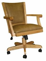 Swivel Kitchen Chairs With Casters Caster Chair With Arms Solid Wood Bucket With Caster Base 399 00 Caster Chairs Chair Kitchen Chairs