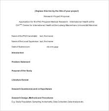 10 Research Proposal Templates Free Printable Word Pdf Research Proposal Proposal Templates Project Proposal Template