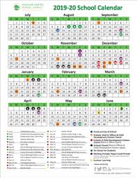 School Year Calendar 2019 20 School Year Calendar