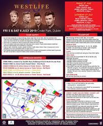 Westlife Croke Park Stage Times Have Been Announced