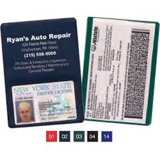 Auto id insurance card holder. Double Pocket Insurance Card Holder Goimprints
