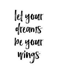 Let Your Dreams Be Your Wings Printable Wall Art Dreams Etsy Dream Quotes Wings Quotes Printable Quotes