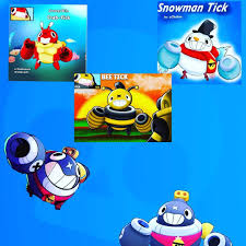 Tick's head is also excellent at catching the enemy gene's super. Some Ideas On Rock Brawlstars Skinideas Tick Brawlers Disney Characters Character Fictional Characters