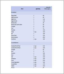 26 correct calorie chart com