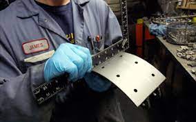 Relining Brake Clutch Parts On Industrial Tractor Trailer And More Edmonton Brake Clutch Ltd